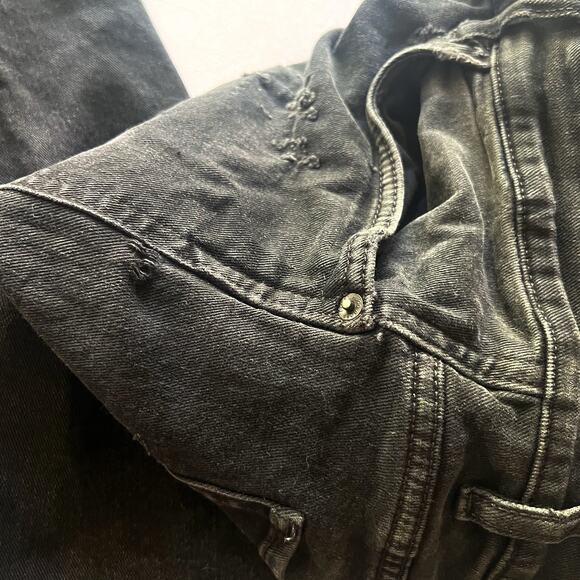 Hugo Boss Jeans Men 40x32 Cashmere-Touch Black Candiani Italy Denim Relaxed Fit - Picture 5 of 16